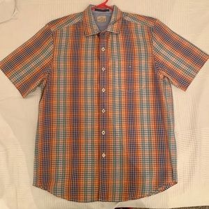 Tommy Bahama Checkered Button Down Men’s Shirt M